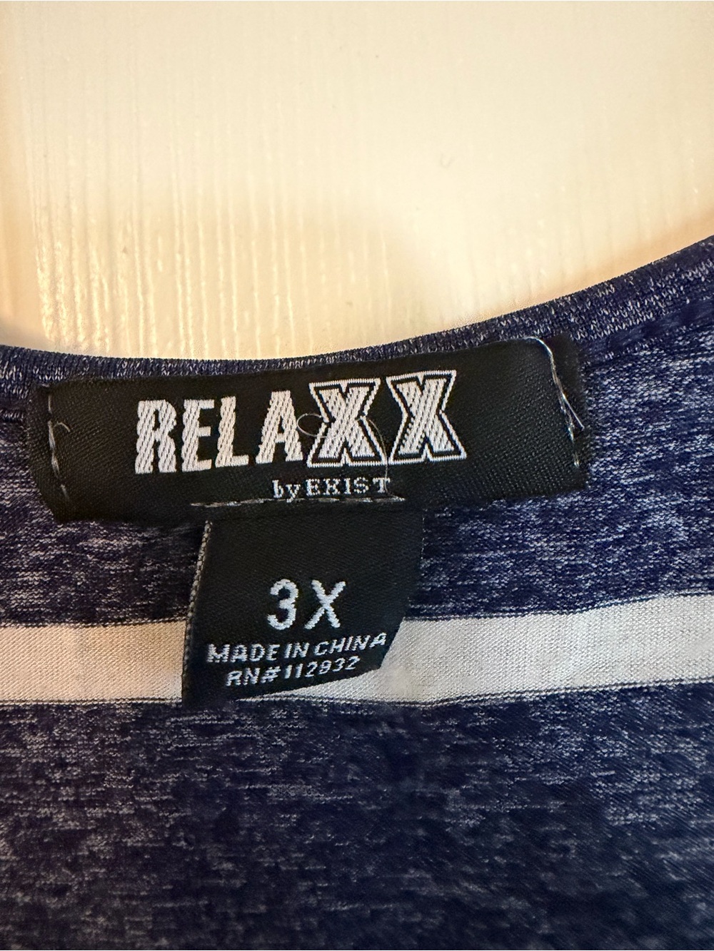 Navy & White Striped Cold-Shoulder Maxi Dress - Picture 3 of 5